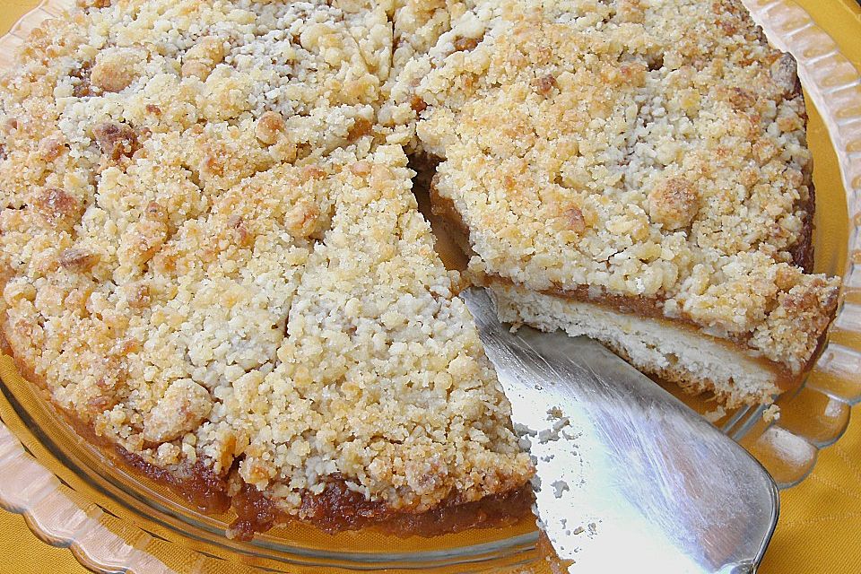 Rhabarber - Apfelkuchen mit Zimtstreusel