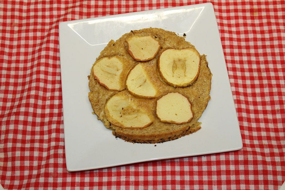 Apfelkuchen mit wenig Butter