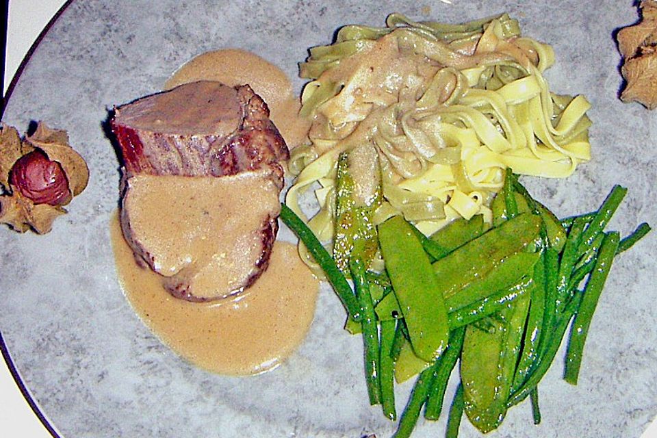 Kalbsfilet an Vanillesauce