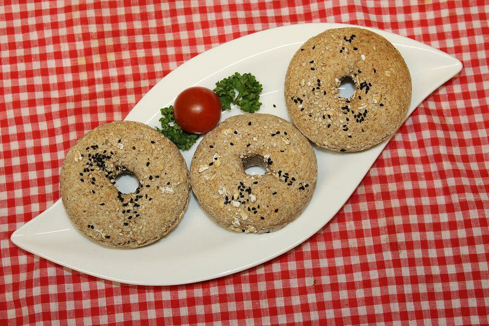 Vollkorn-Bagel