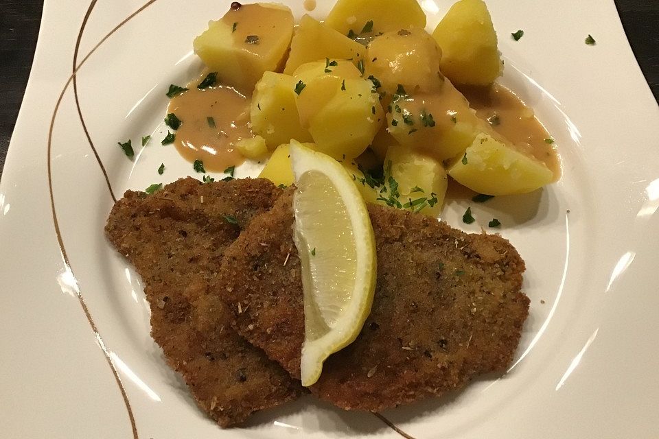 Mediterrane Parmesan-Kräuter-Schnitzel