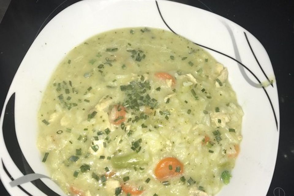 Janinas Wildlachs-Kaisergemüse-Reissuppe