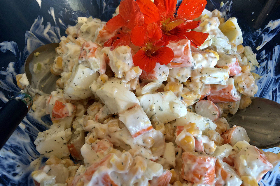 Mais-Surimi-Salat