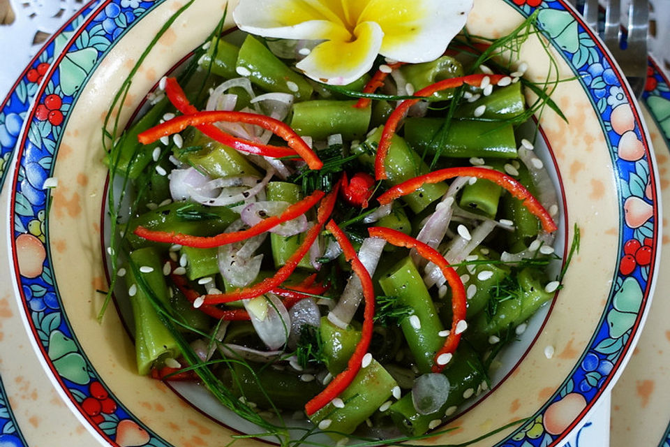 Grüner Bohnensalat Waldburger Art