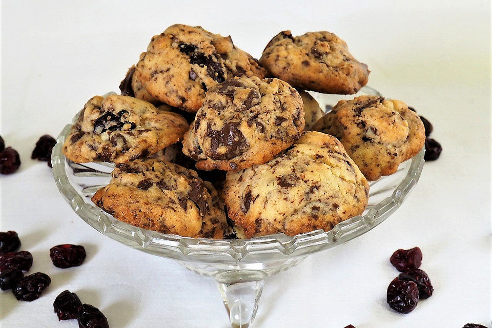 Cranberry-Schoko-Cookies