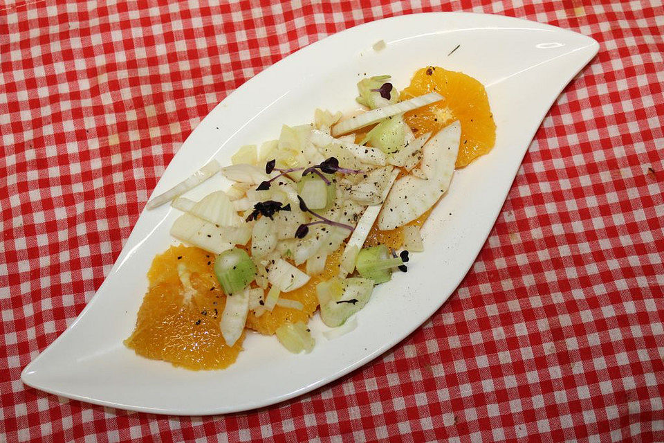 Orangen mit italienischem Fenchelsalat