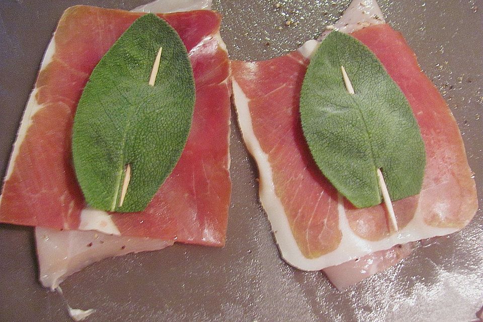 Kalbsschnitzel "Saltimbocca"