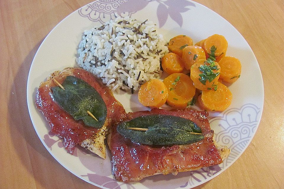 Kalbsschnitzel "Saltimbocca"