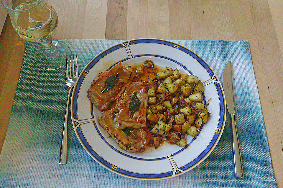 Kalbsschnitzel "Saltimbocca"