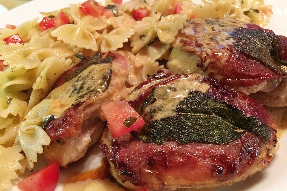 Kalbsschnitzel "Saltimbocca"