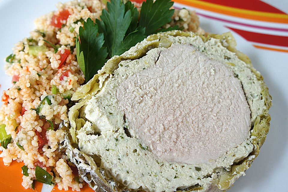 Schweinefilet im Mangoldmantel