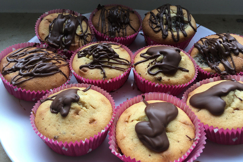 Glutenfreie Bananen-Daim-Muffins