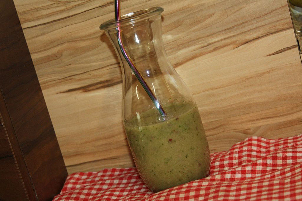 Apfel-Bananen-Feldsalat-Smoothie