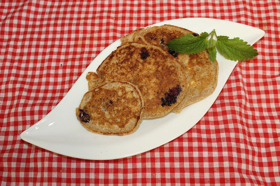 Pancakes mit Heidelbeeren