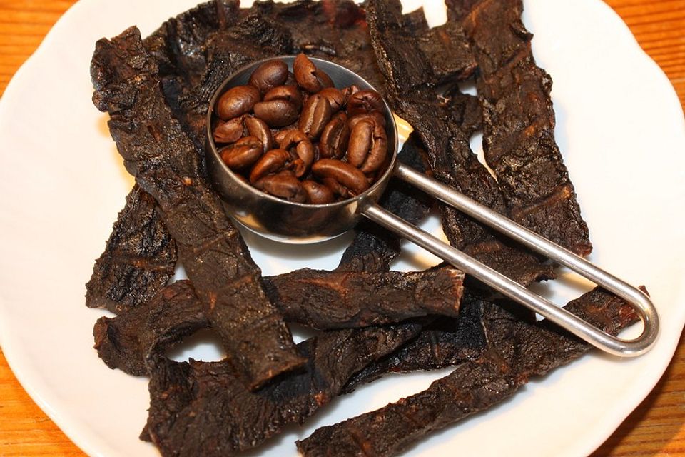 Biltong mit Kaffee