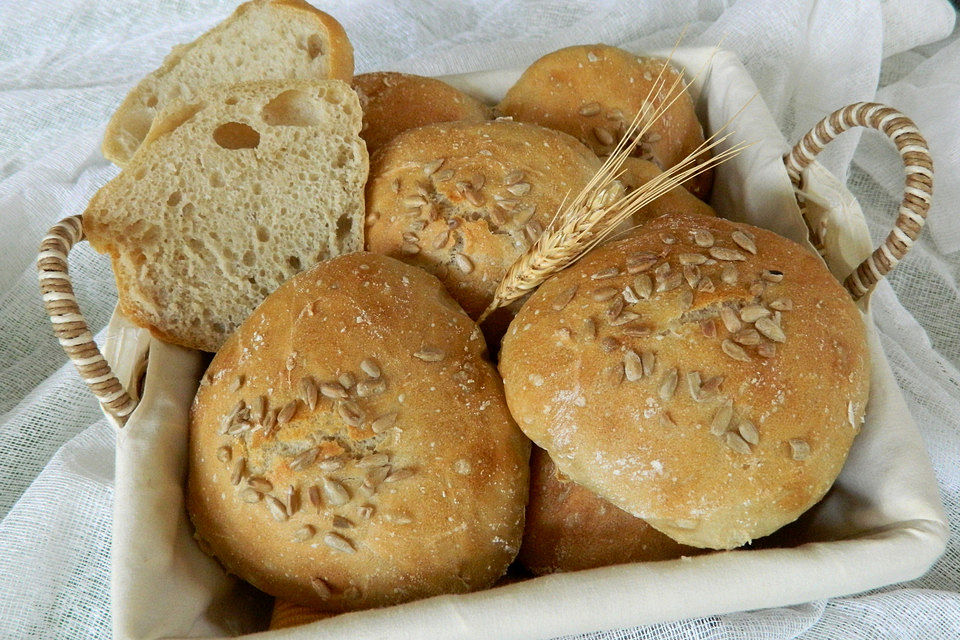 Knusprige schnelle Brötchen