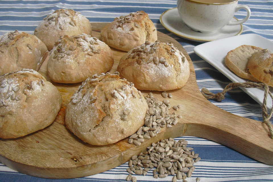 Knusprige schnelle Brötchen