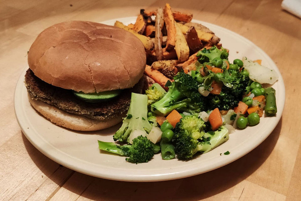 Vegane Patties für "Fisch"burger