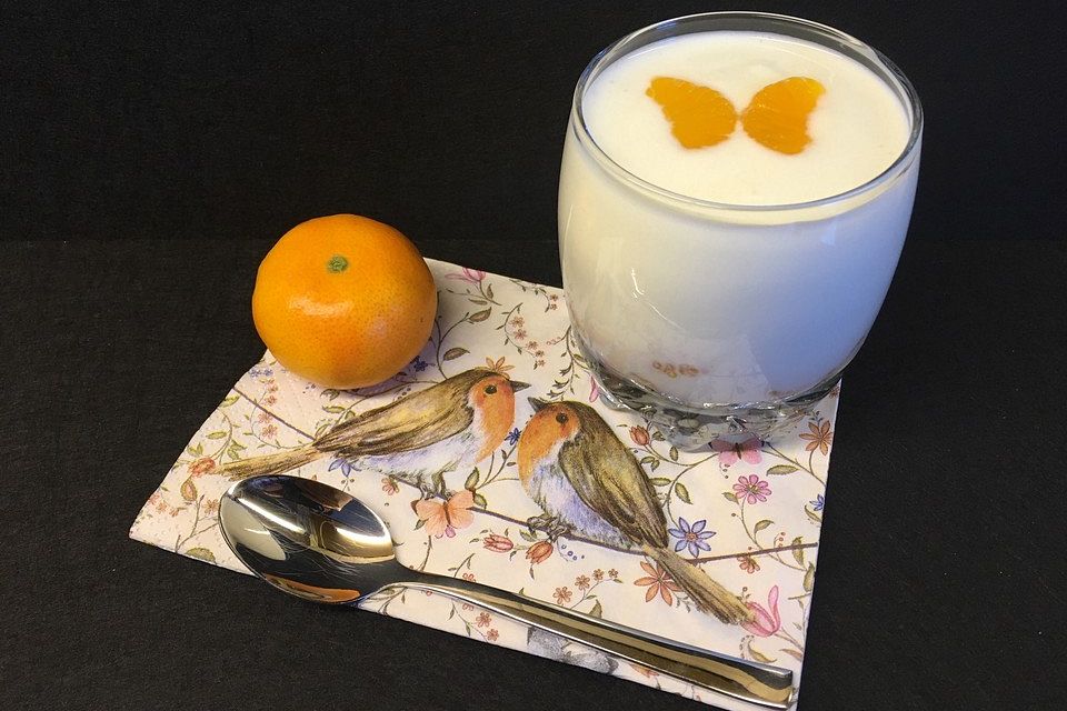 Stippmilch mit Mandarin-Orangen