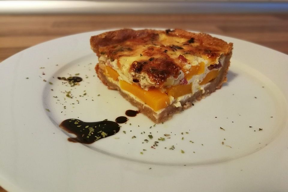 Kürbis-Quiche