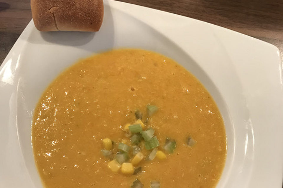 Mais-Karotten-Suppe