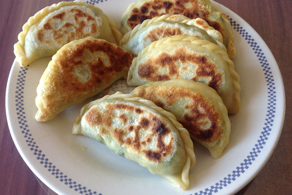 Chinesische Bärlauchtaschen