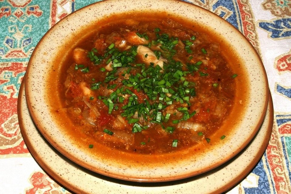 Kimchi-Suppe mit Fisch