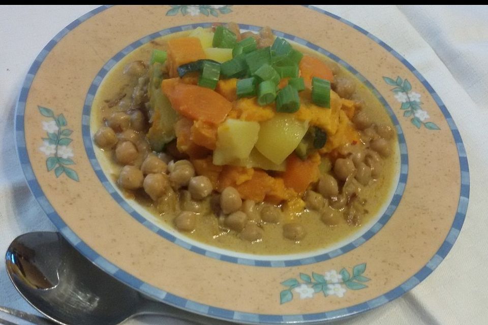 Veganes Kichererbsencurry