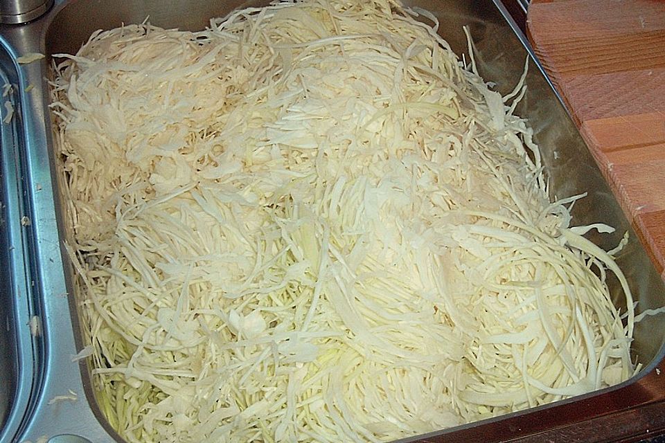 Hausgemachtes Sauerkraut