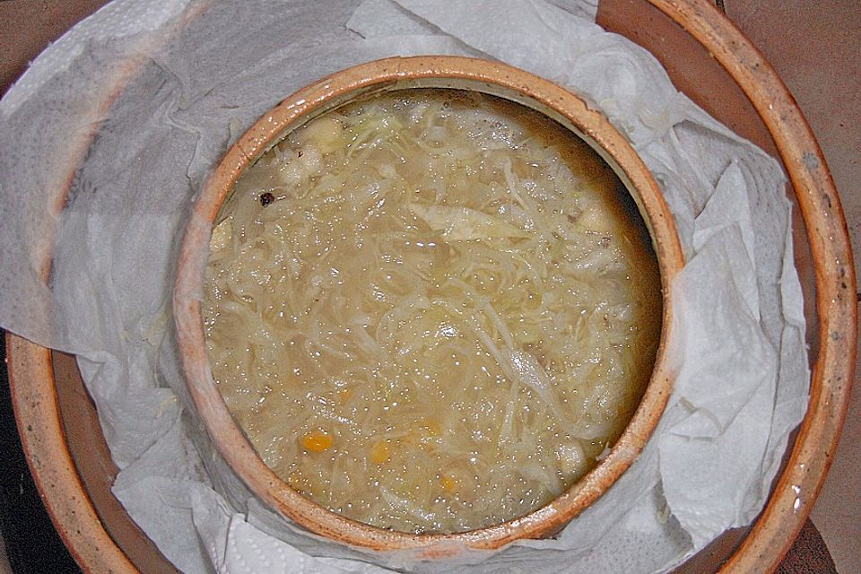 Hausgemachtes Sauerkraut