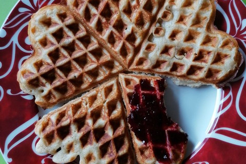 Dinkel-Buchweizen-Waffeln