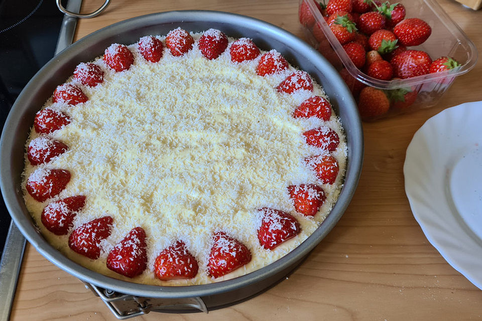 Erdbeer-Schokokuchen mit Vanillecreme