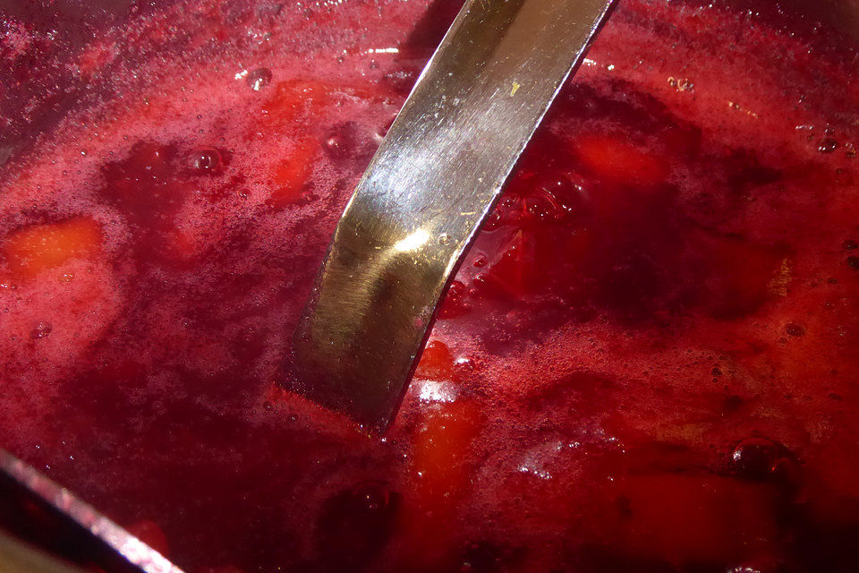 Cranberry-Marmelade mit Apfel