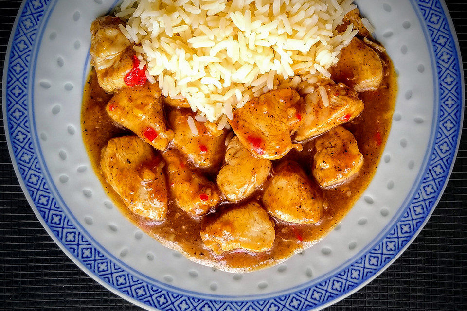 Hühnerbrust in Honigsauce