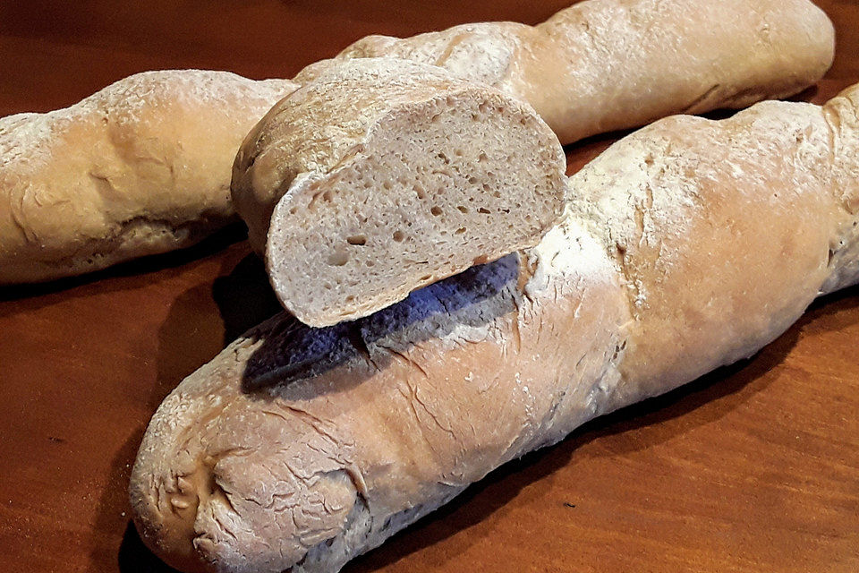 Gedrehtes Stangenbrot