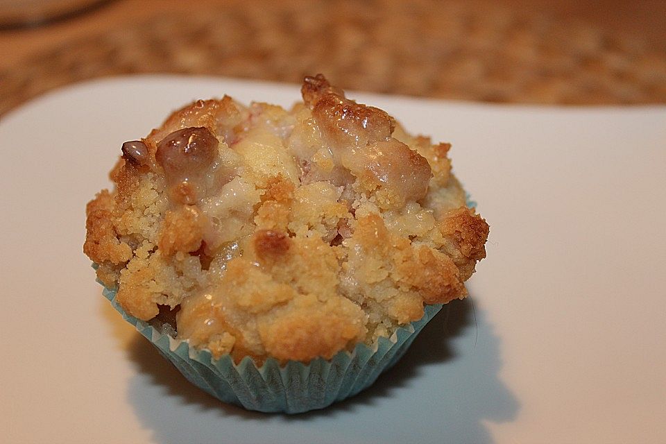 Goldige Pfirsichmuffins