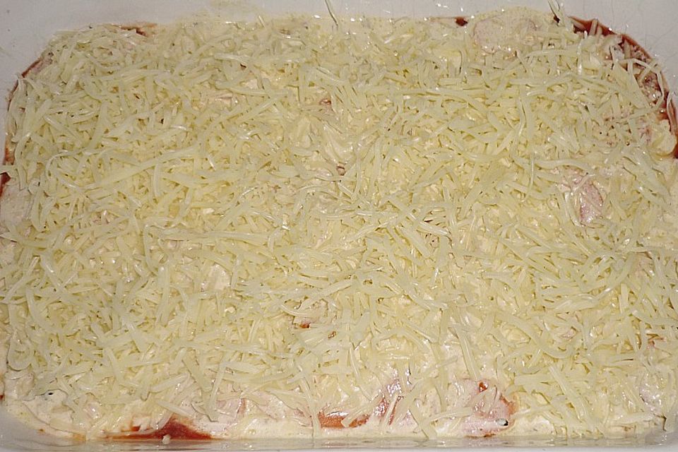 Brokkoli - Frischkäse - Lasagne