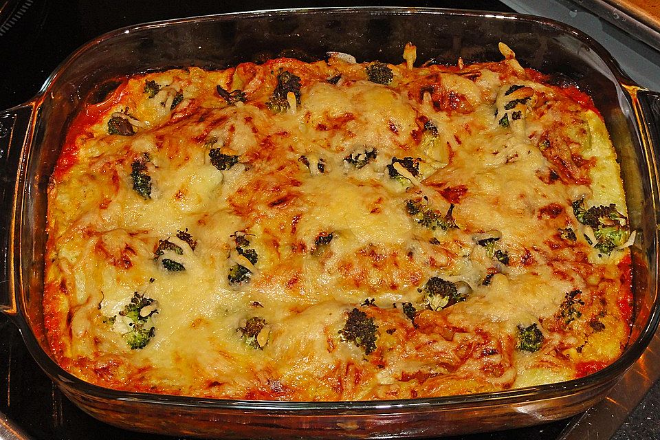 Brokkoli - Frischkäse - Lasagne