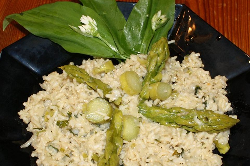 Bärlauch-Spargel-Risotto