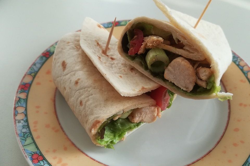 Wraps mit Hähnchen