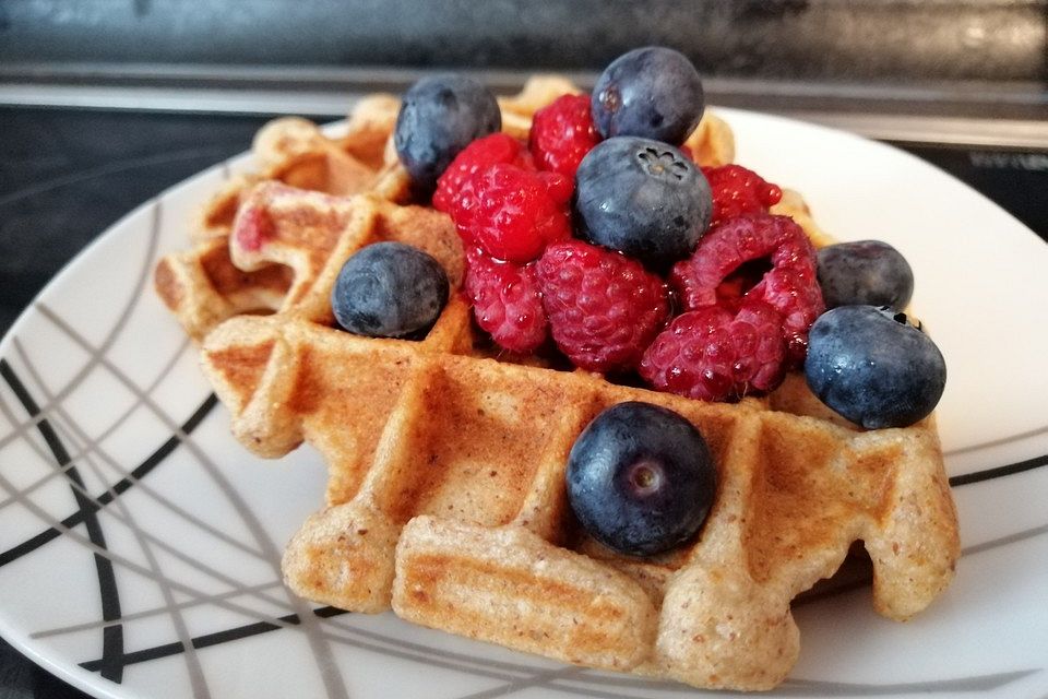 Gesunde zuckerfreie Waffeln