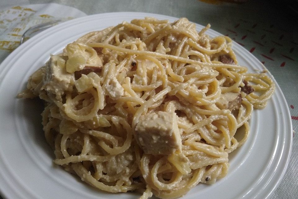 Spaghetti Carbonara - vegane Alternative