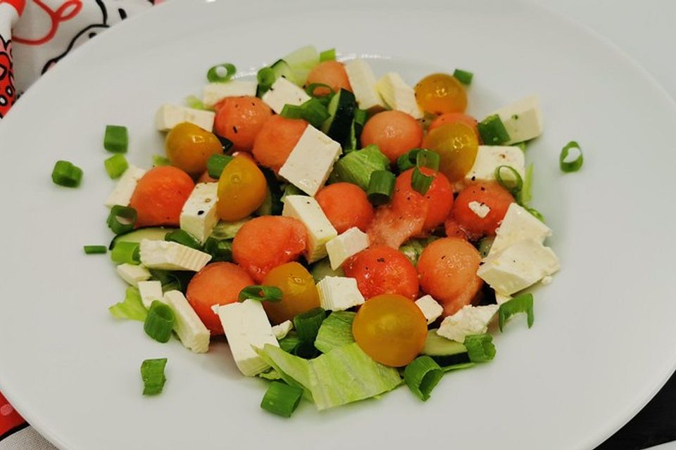 Wassermelonensalat