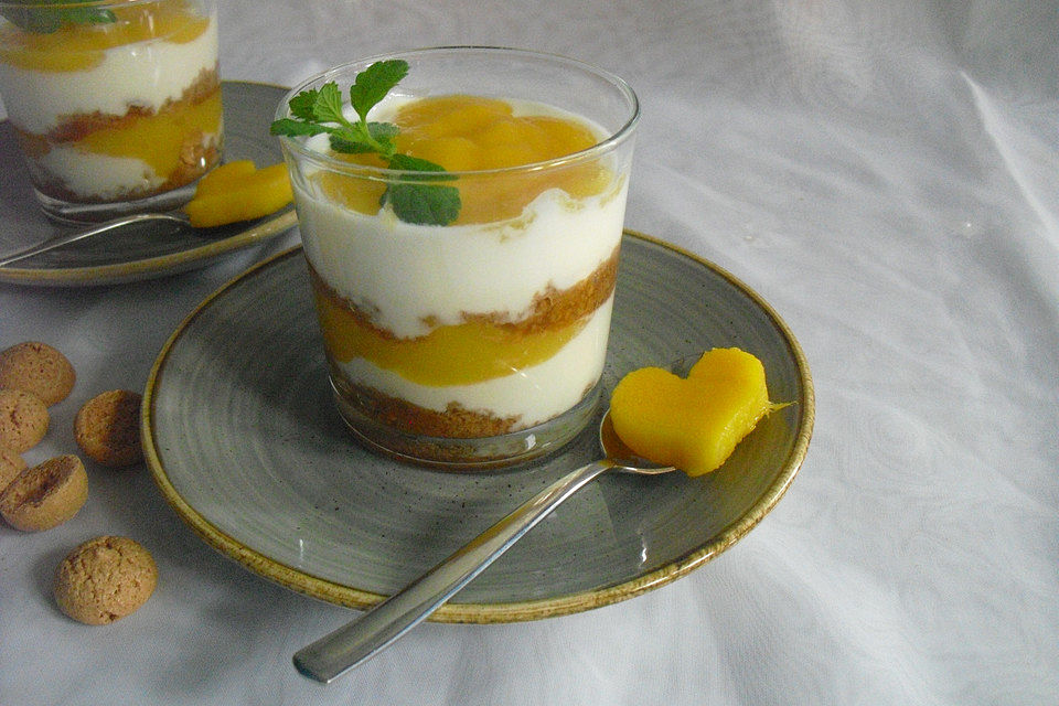 Mango-Joghurt-Dessert