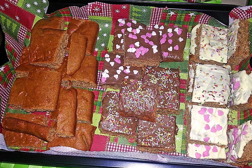 Lebkuchen vom Blech