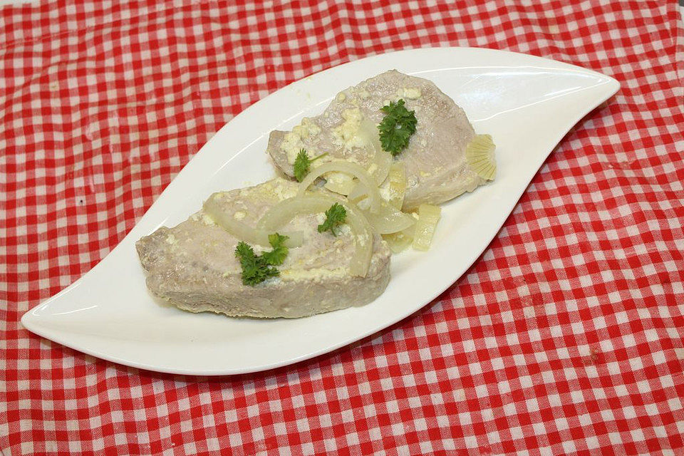 Schweinefilet in Senfsauce