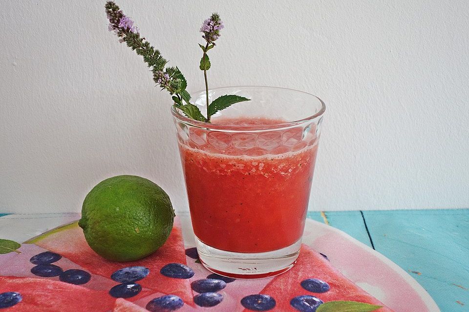 Wassermelonen-Limetten-Saft