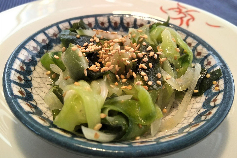 Gurken-Wakame-Salat