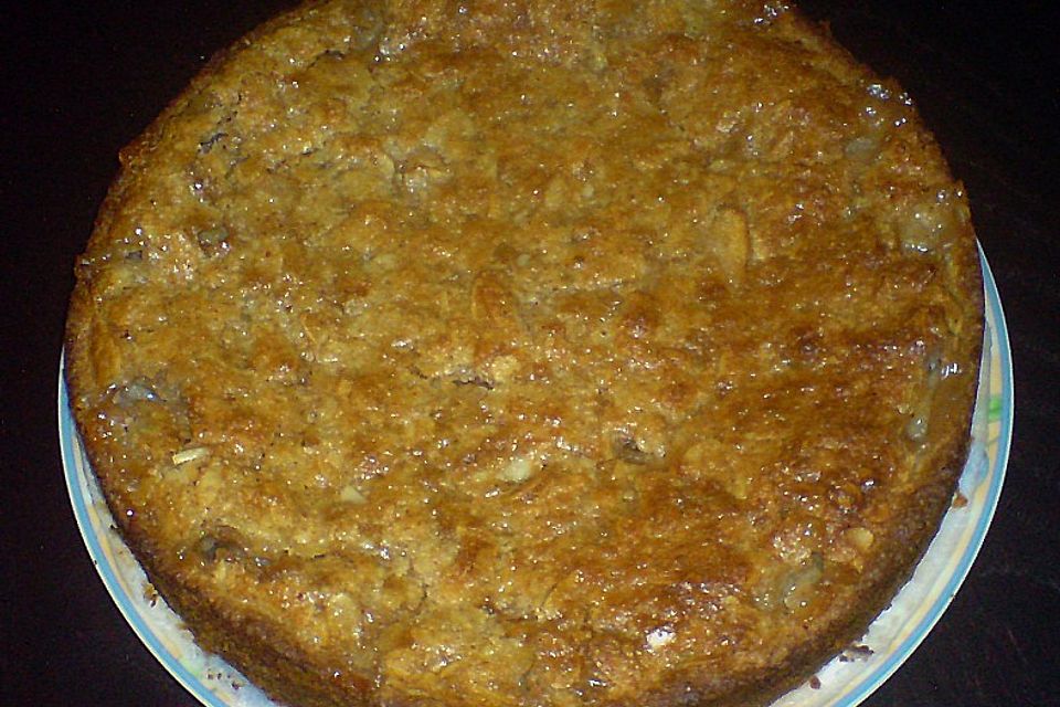 Apfelkuchen mit Mandeldecke