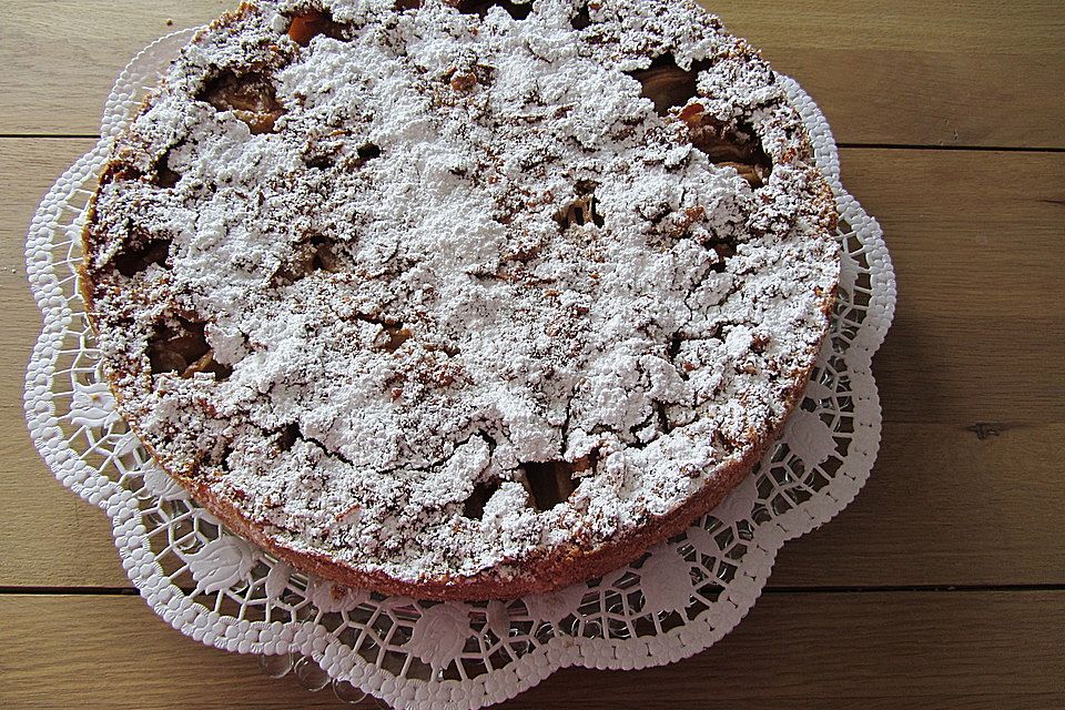 Apfelkuchen mit Mandeldecke